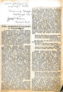 Wycinek z gazety